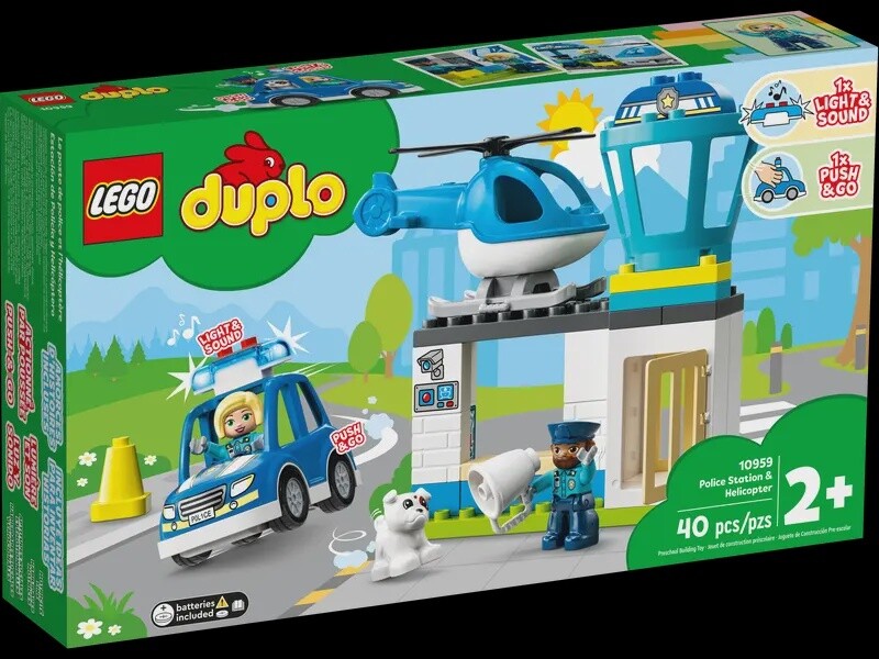 10959 POLICE STATION &amp; HELICOPTER LEGO