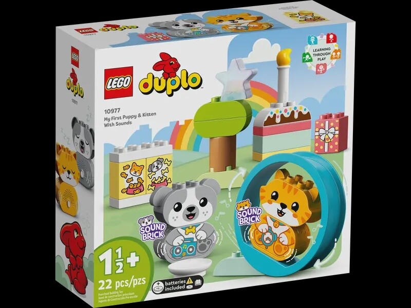 10977 MY FIRST PUPPY &amp; KITTEN WITH SOUNDS LEGO