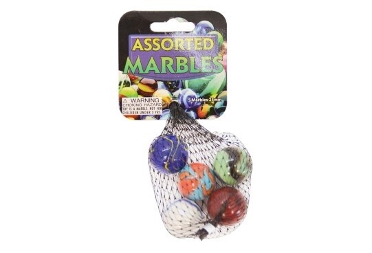 IDT006344 MARBLES - ASSORTED 5 X 25MM