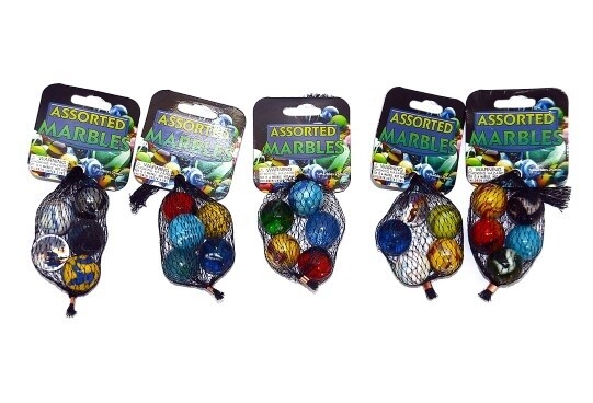 IDT006344 MARBLES - ASSORTED 5 X 25MM