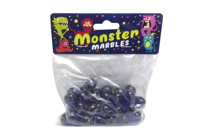 IDT15609 50 PCE 16MM MARBLES SPIRAL BLUE CRYSTAL
