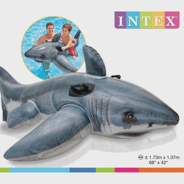 57525 I30761 INTEX GREAT WHITE SHARK RIDEON