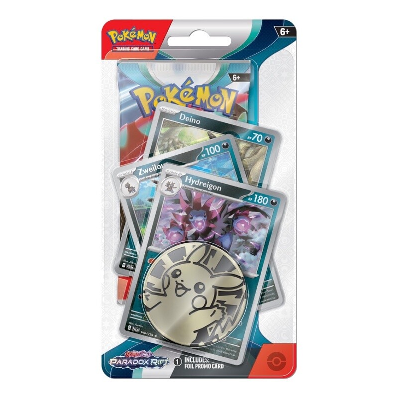 187-85411 POKEMON SCARLET &amp; VIOLET 4 - PARADOX RIFT PREMIUM BLISTER