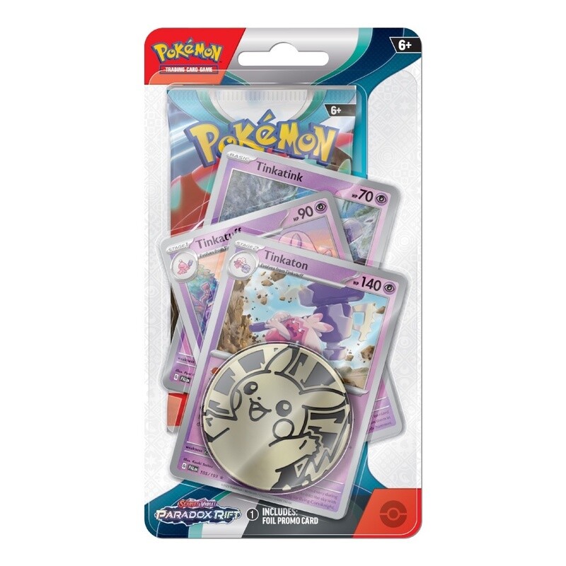 187-85411 POKEMON SCARLET &amp; VIOLET 4 - PARADOX RIFT PREMIUM BLISTER