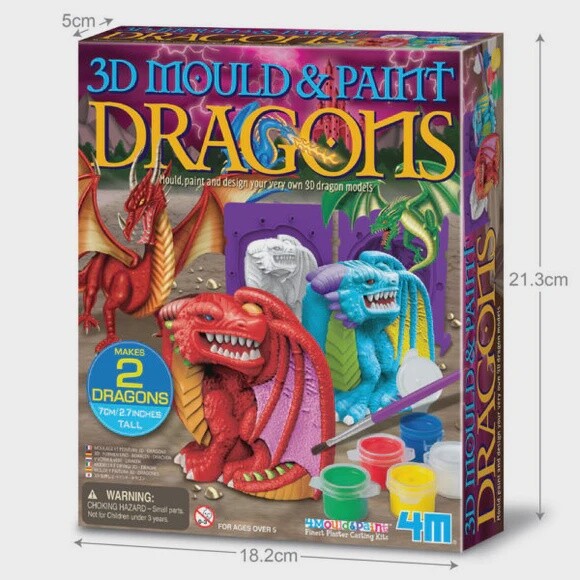 4M - 3D MOULD &amp; PAINT DRAGON