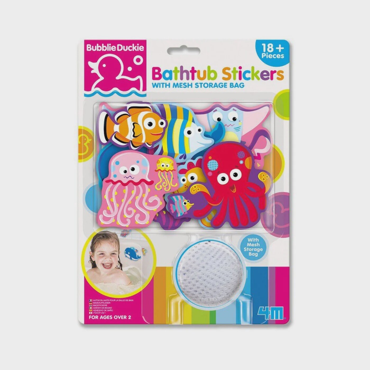 4M- BATHTUB STICKERS / SEA LIFE