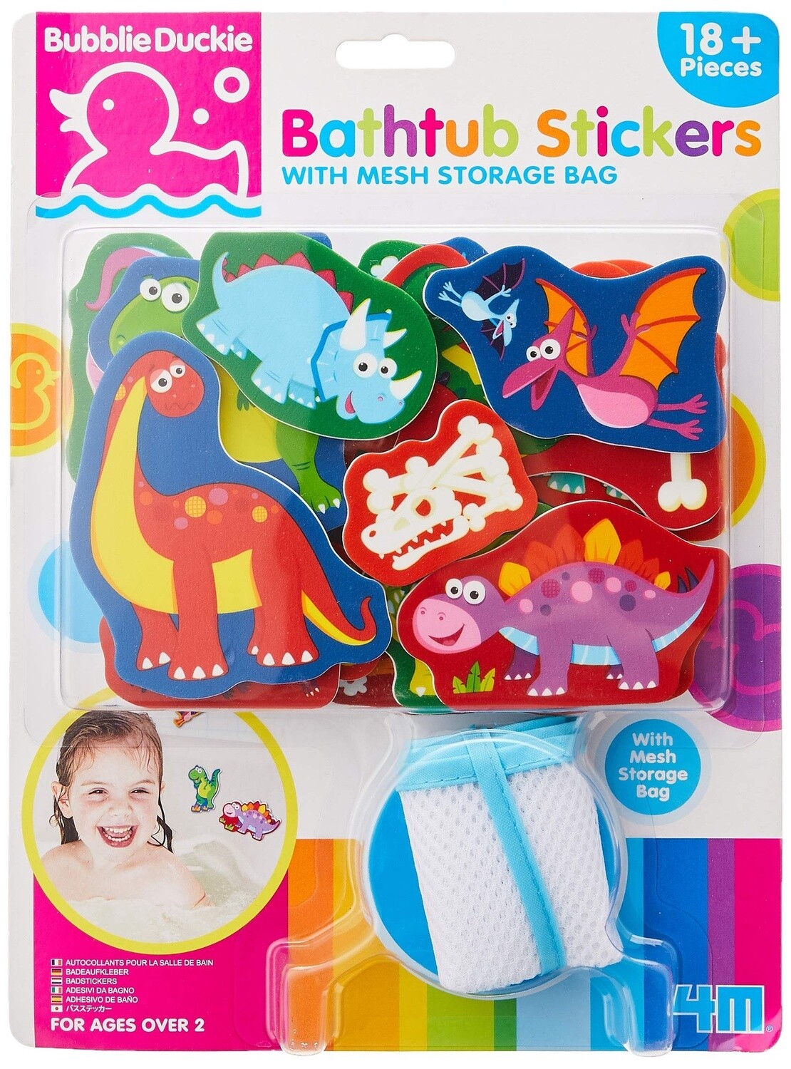 4M BATHTUB STICKERS /DINOSAURS
