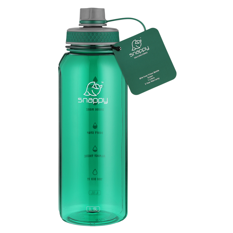 SNXL1999G 1.5 LT. SNAPPY TRITAN BOTTLE GREEN