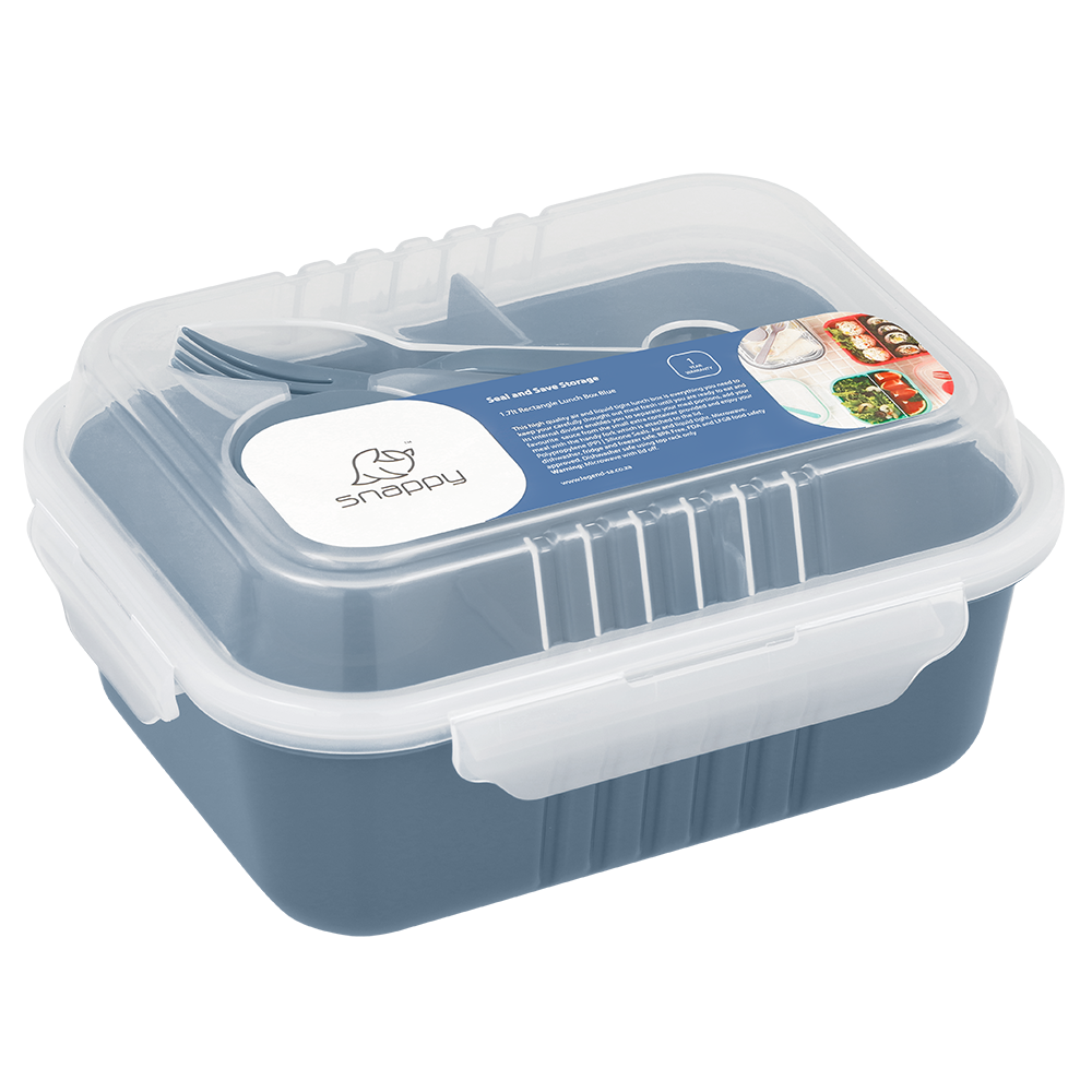 snappy lunch box rect 1.7 lt blue