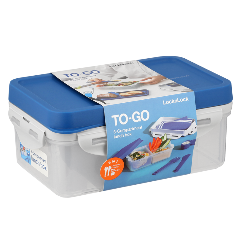 locknlockto go 3 in 1 lunch box 1 lt bl