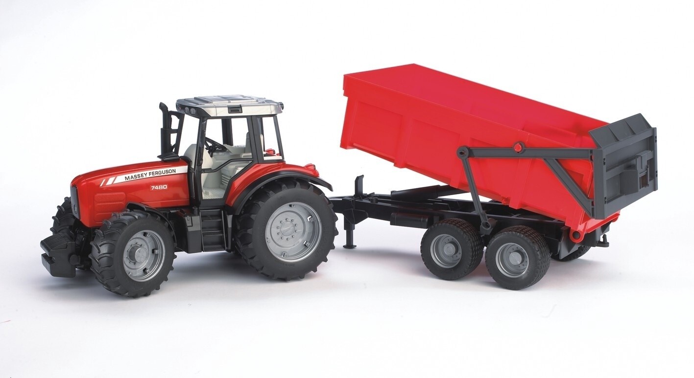 JFSBru02045 MASSEY FERGUSON 7480 W/TRAILER