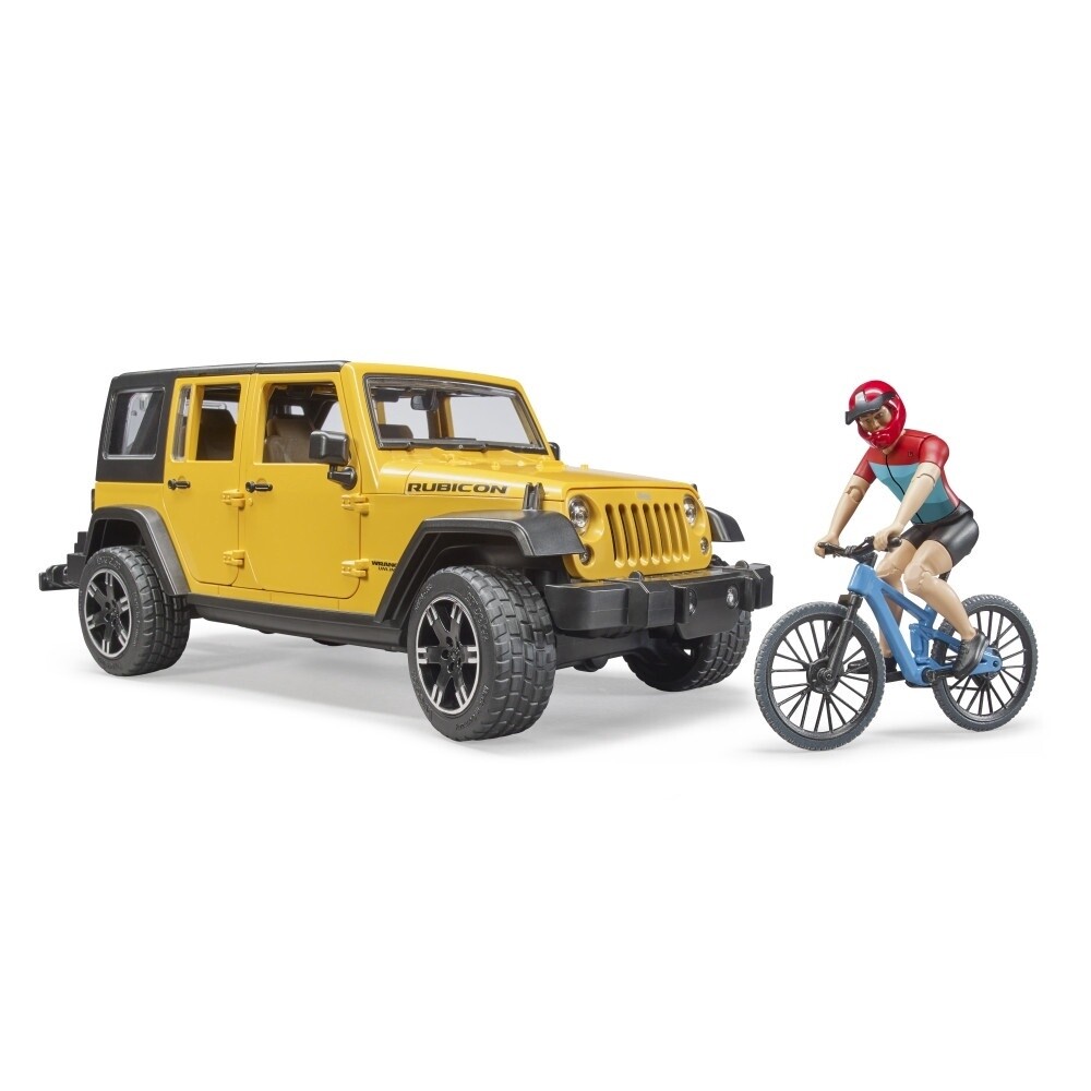 JFSBru02543 Jeep Wrangler R.U. w/Mountain Bike &amp; Cyclist