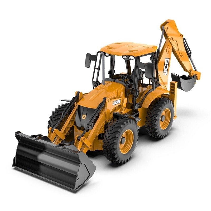 JFSDE589-003C 1/20 R/C JCB 4CX Backhoe Loader w/Bat &amp; USB Chrg