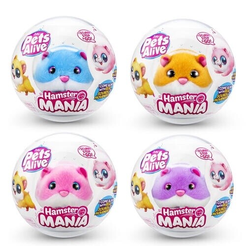 9543GQ1 - 193052050328 - PETS ALIVEHAMSTER MANIA SERIES 1 CAPSULE