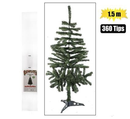 XMAS TREE 1.5m GREEN(360 TIPS) BOXED