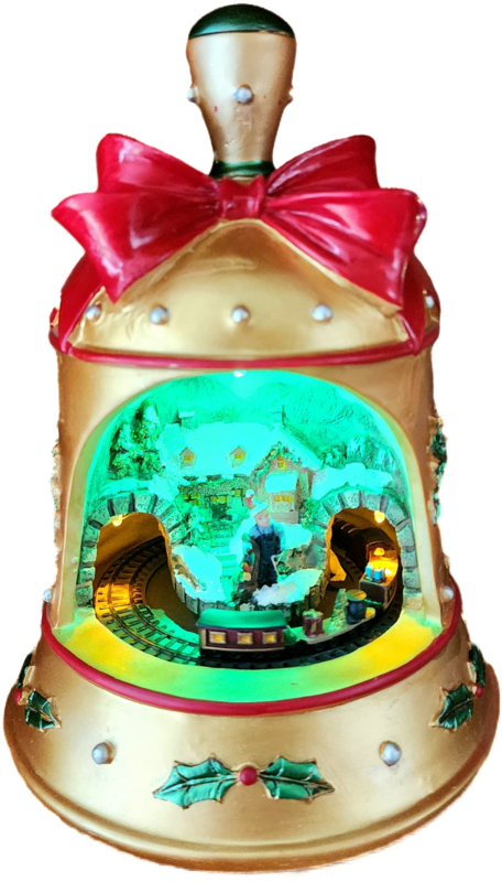 Twa11133 Xmas bell with train around