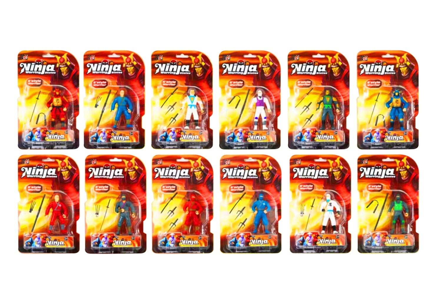 IDT017172 NINJA FIGURE IN B/C 6 ASTD