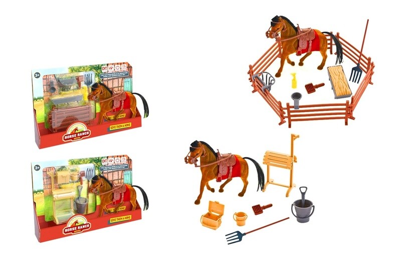 IDT017202 HORSE RANCH PLAYSET 13 PCE 2 ASTD