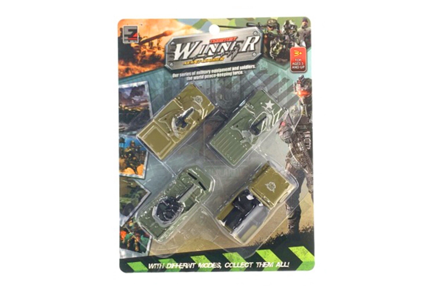 IDT017178 4 PCE MILITARY VEHICLE IN B/C