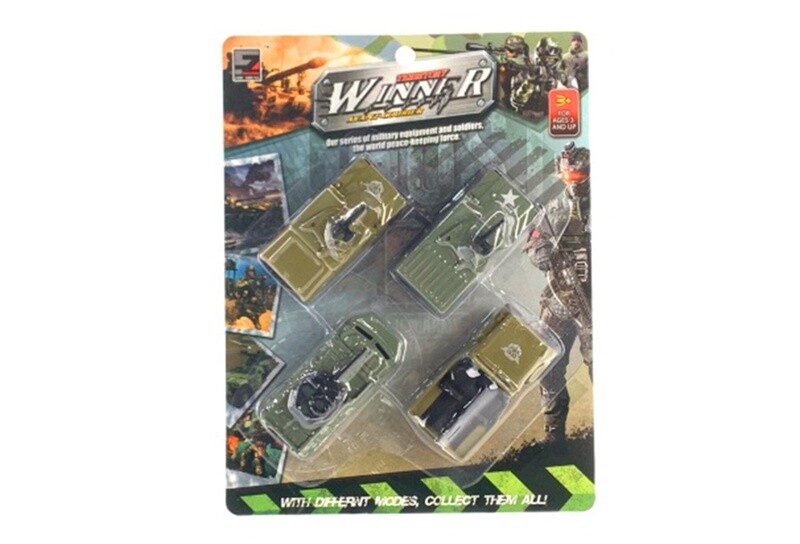 IDT017178 4 PCE MILITARY VEHICLE IN B/C