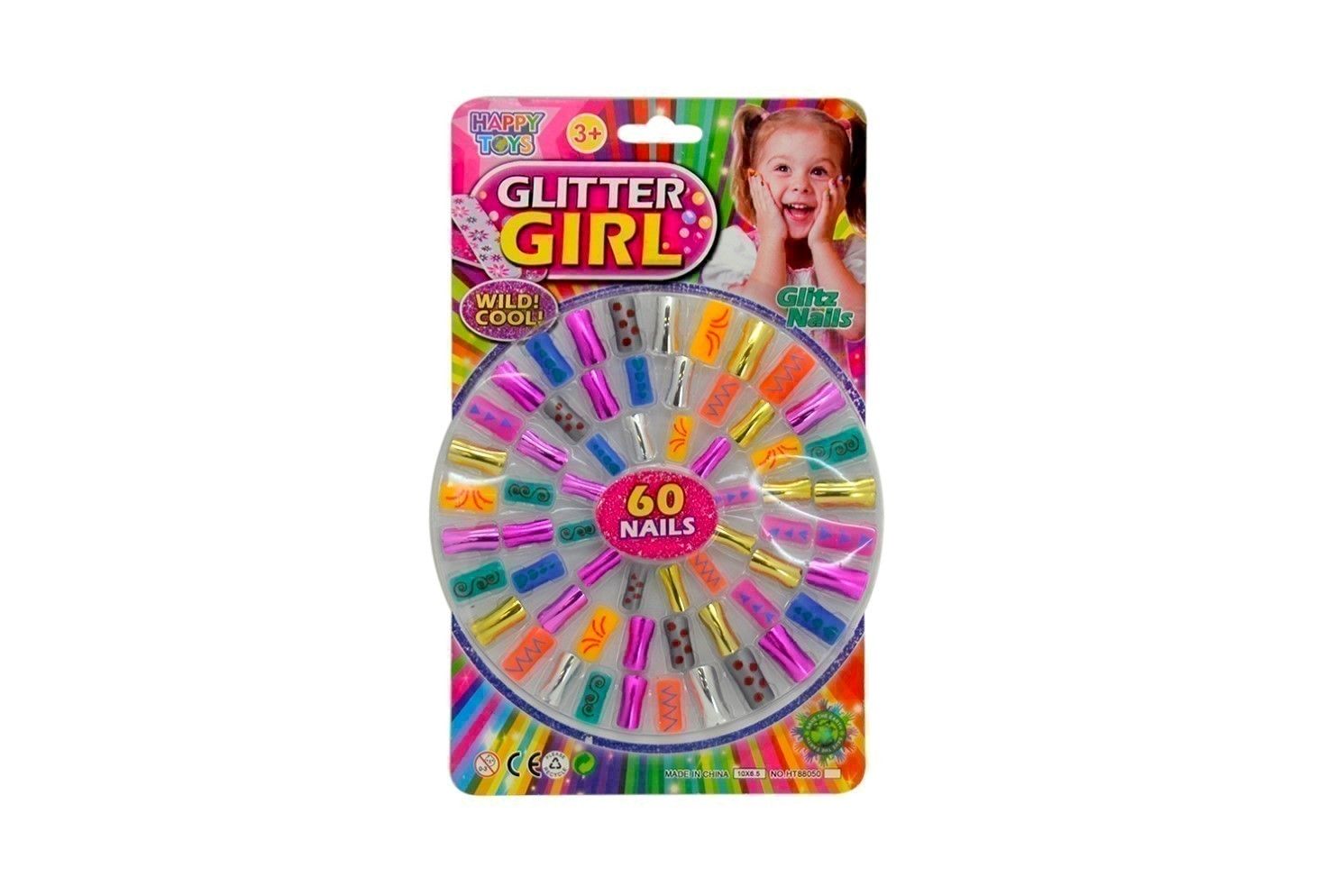 IDT012778 GLITTER GIRLS NAILS SET