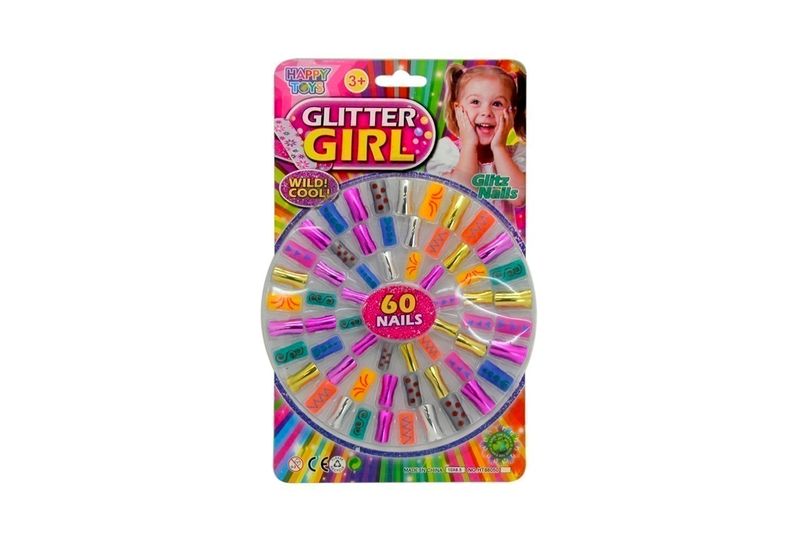 IDT012778 GLITTER GIRLS NAILS SET