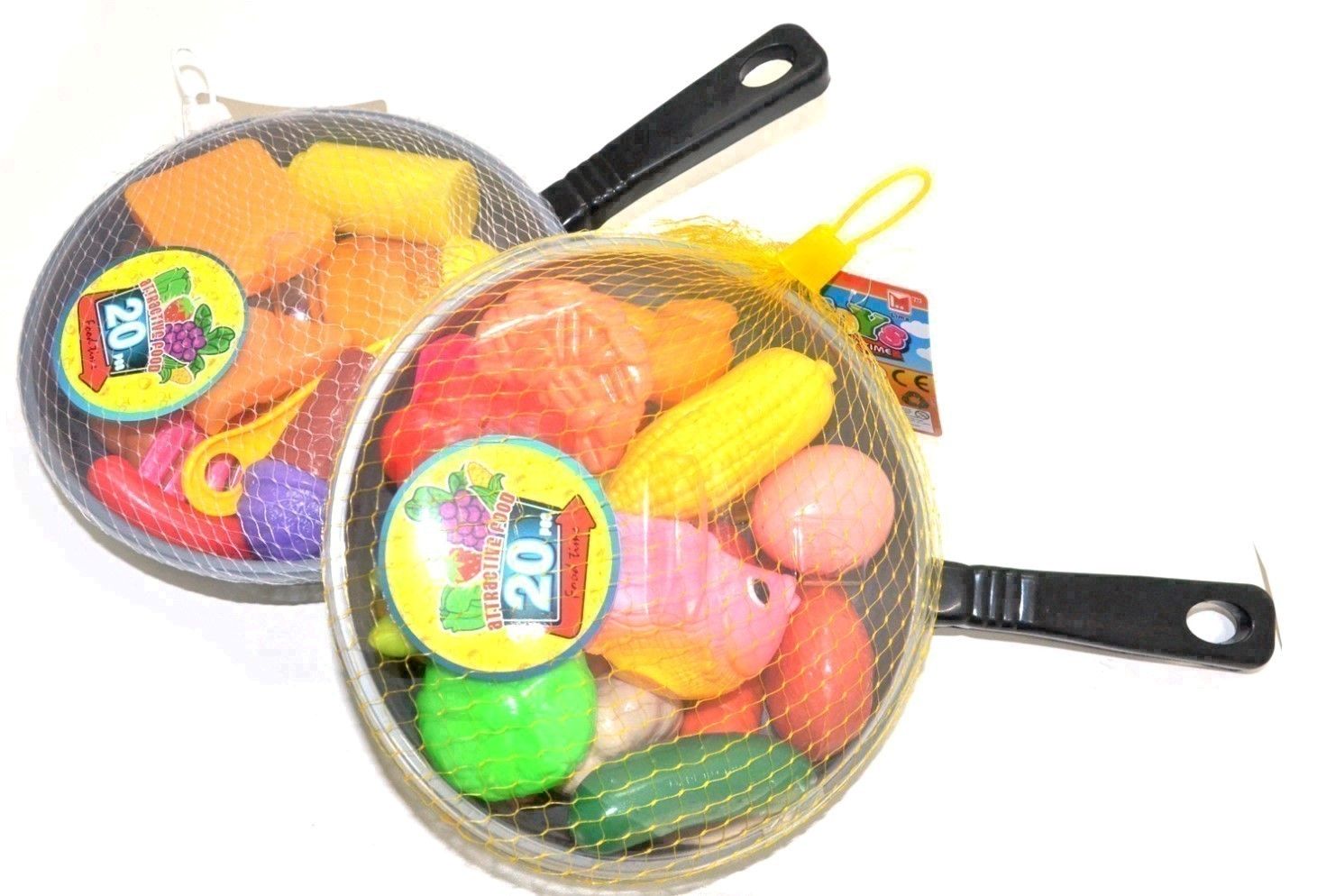 IDT007790 FOOD SET WITH PAN IN NET BAG ASTD