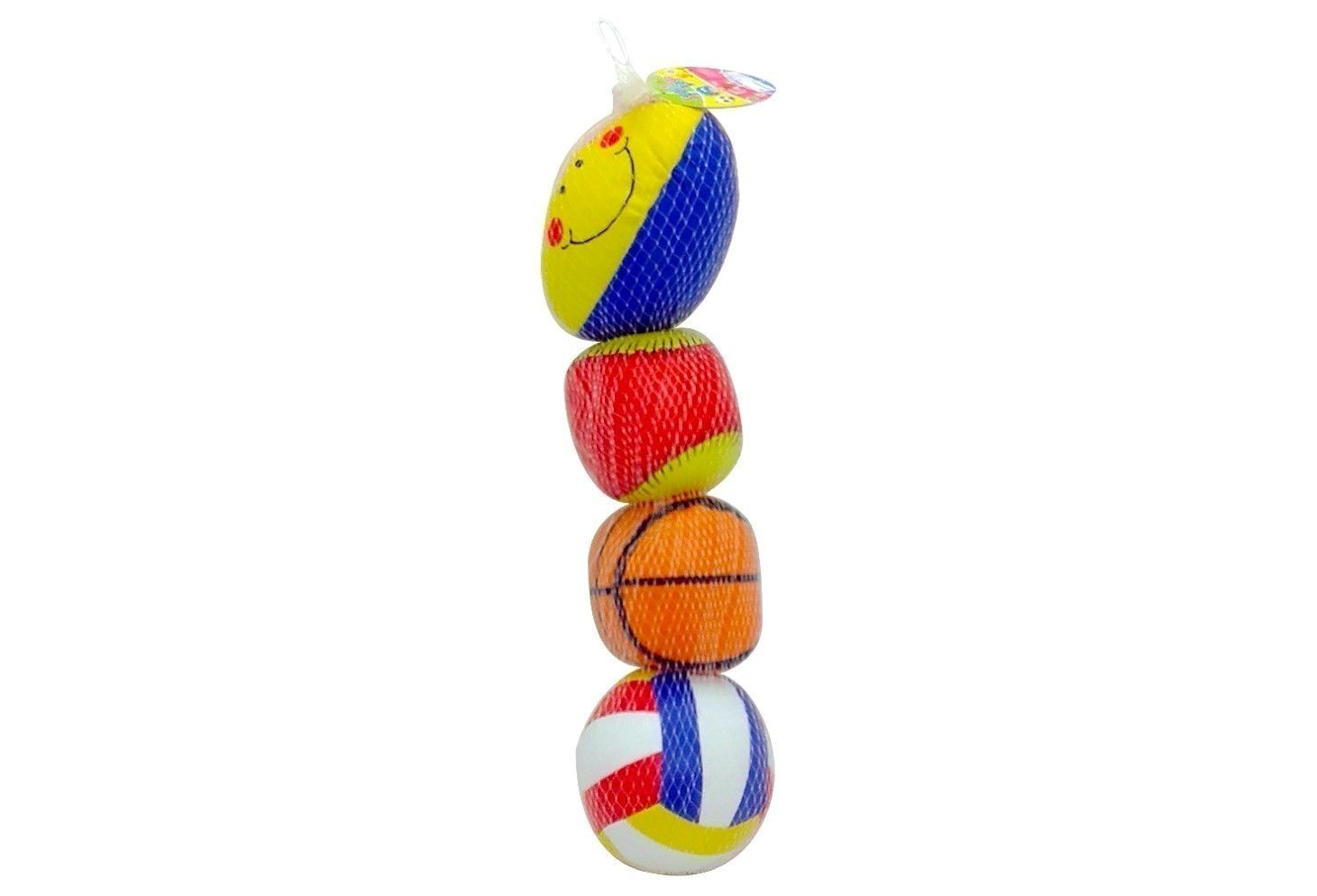 IDT013188 SOFT SPORT BALL IN NET 4PCE