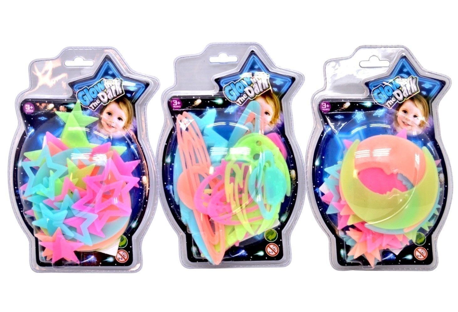 IDT010417 GLOW IN THE DARK STARS &amp; PLANETS ASTD