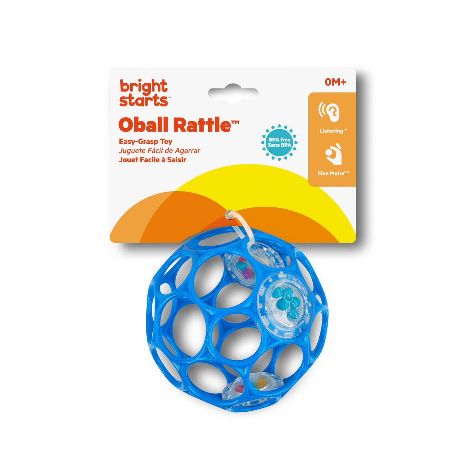 IDT014039 BS OBALL RATTLE EASY-GRASP BALL BLUE
