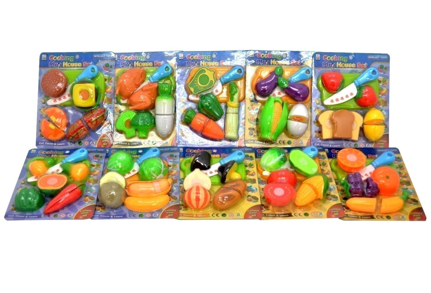 IDT004025 FRUIT/VEGETABLES VELCRO CUTTING SET ASTD