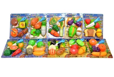 IDT004025 FRUIT/VEGETABLES VELCRO CUTTING SET ASTD