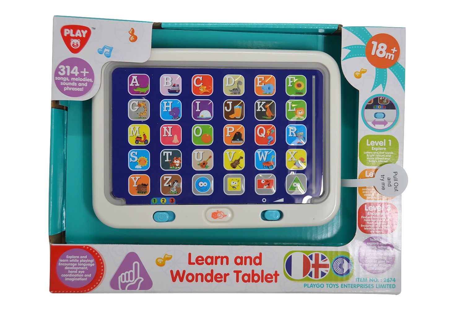 IDT013431 PLAY GO BO LEARN AND WONDER TABLET