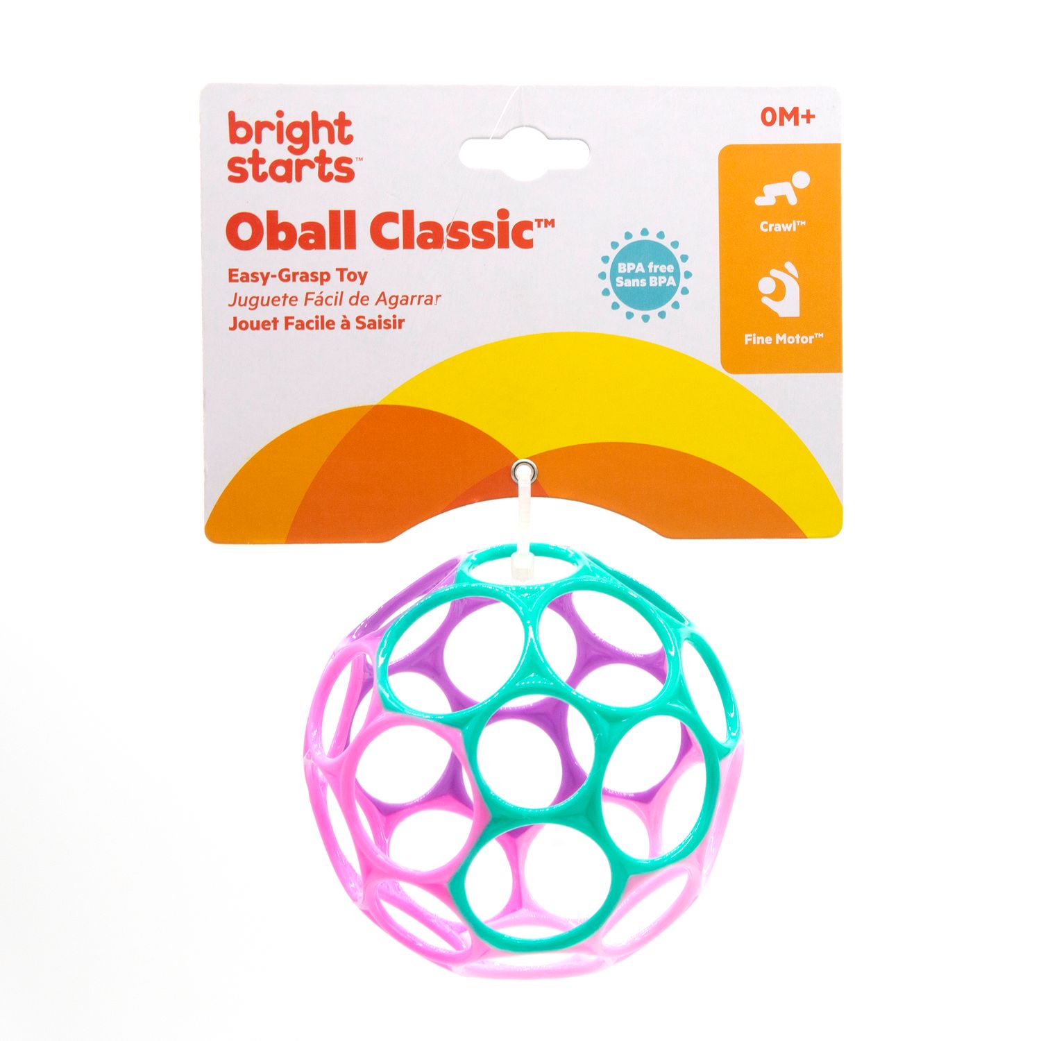 IDT014031 BS OBALL CLASSIC EASY-GRASP BALL PINK/PURPLE