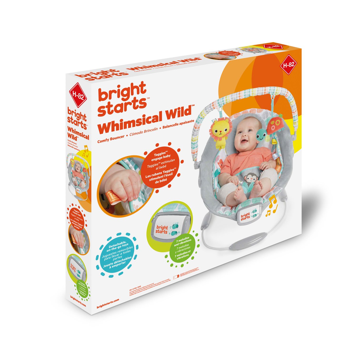 IDT014055 BS WHIMSICAL WILD CRADLING BOUNCER
