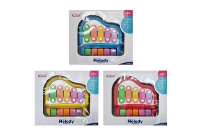 IDT005341 XYLOPHONE AND PIANO IN OPEN BOX 2 IN 1 ASTD