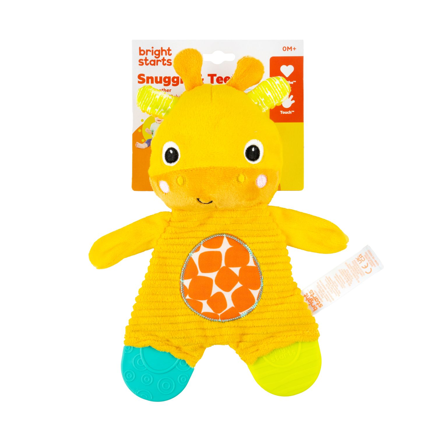 IDT014090 BS SNUGGLE &amp; TEETHE PLUSH TEETHER GIRAFFE