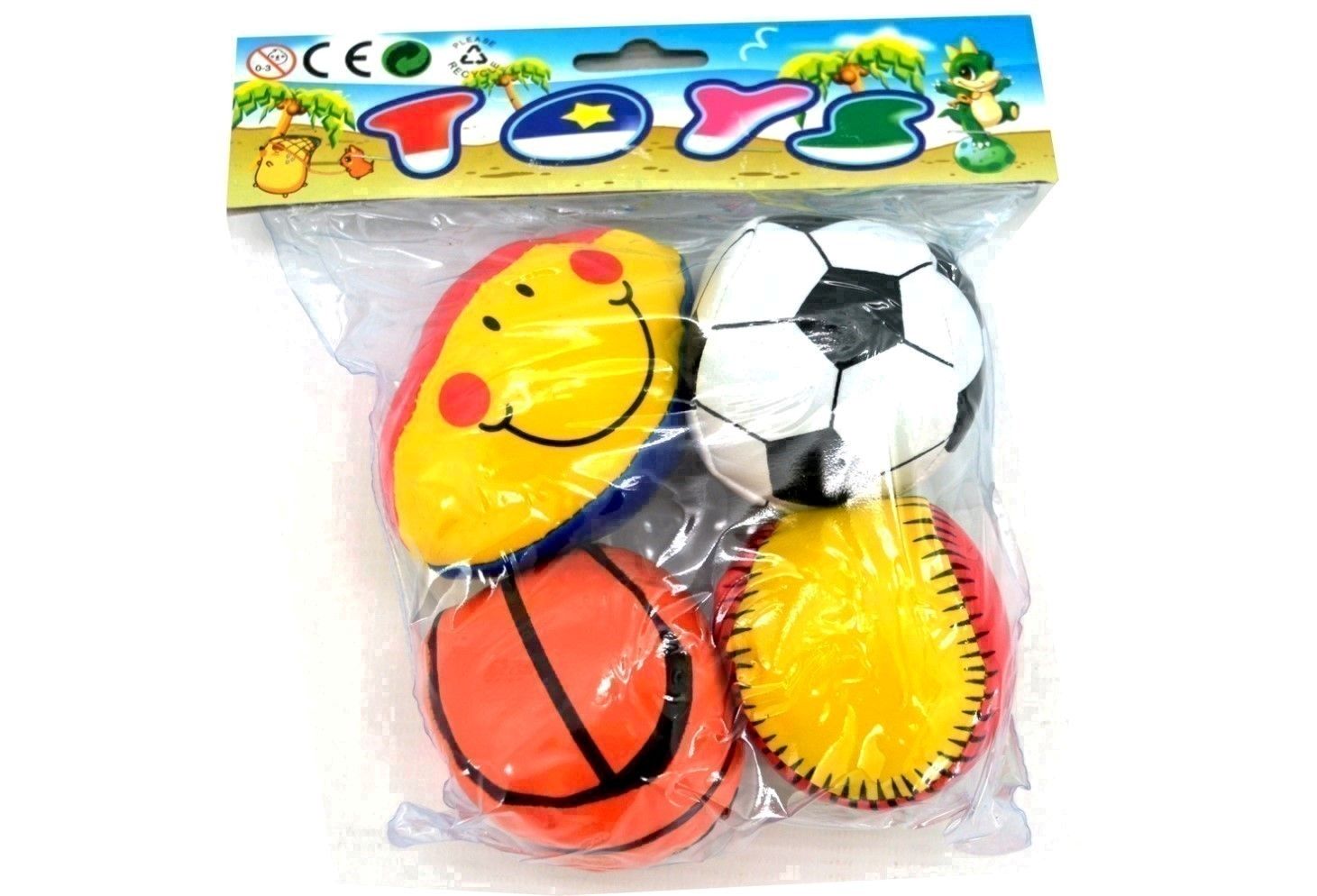IDT007353 SOFT BALL SMALL IN PVC BAG 4 PCE