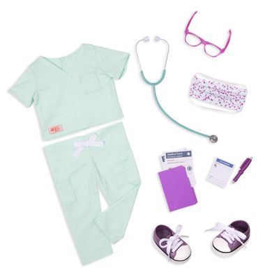 IDT015250 OG DELUXE DOCTOR IN SCRUBS OUTFIT - SWEET SURGEON