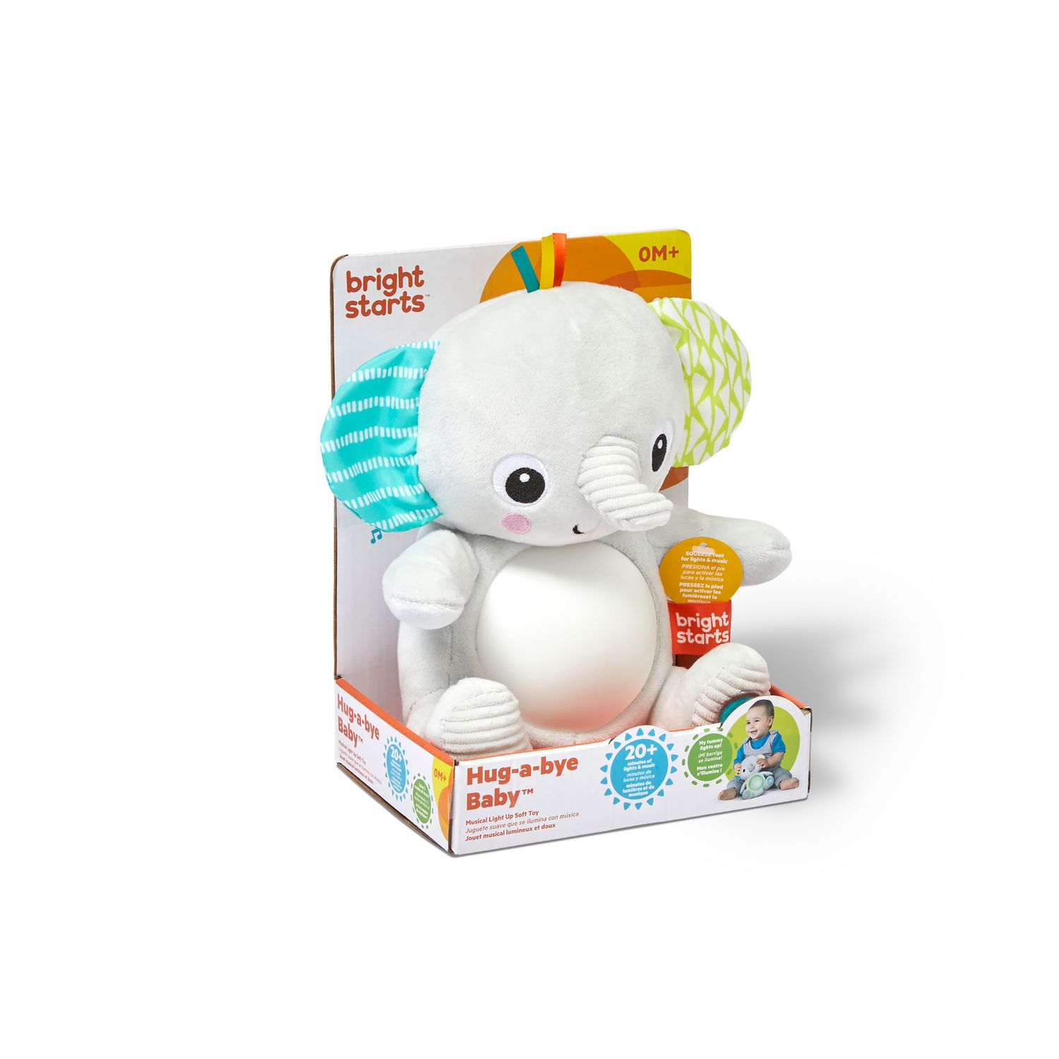 IDT014778 BS HUG-A-BYE BABY MUSICAL LIGHT UP SOFT TOY - ELEPHANT