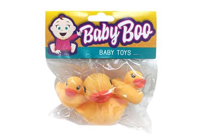 IDT015596 SQUEAKY TOYS DUCK SET 3 PCE