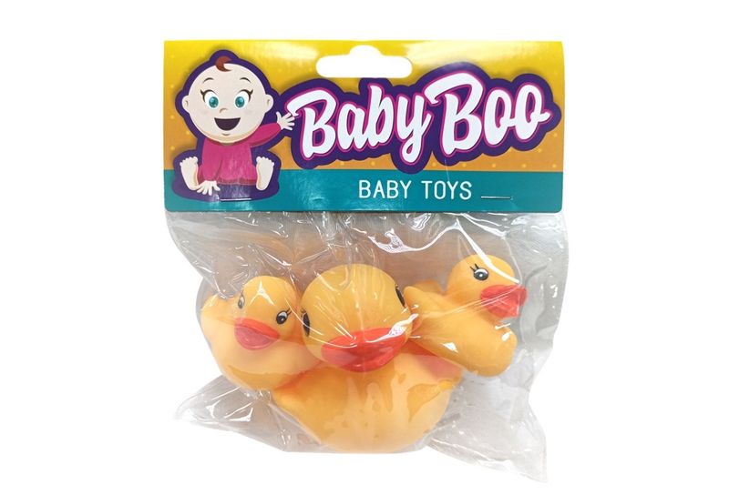 IDT015596 SQUEAKY TOYS DUCK SET 3 PCE