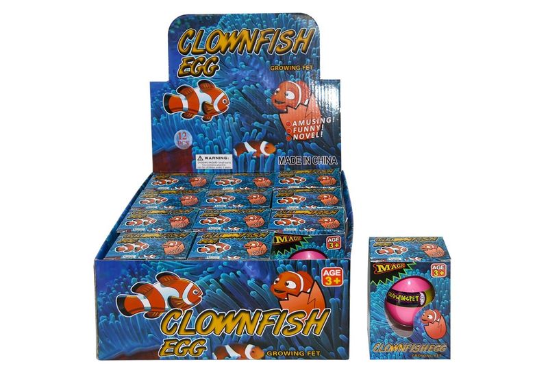 IDT013595 GROWNING PET MAGIC FISH EGG 12 IN DISPLAY