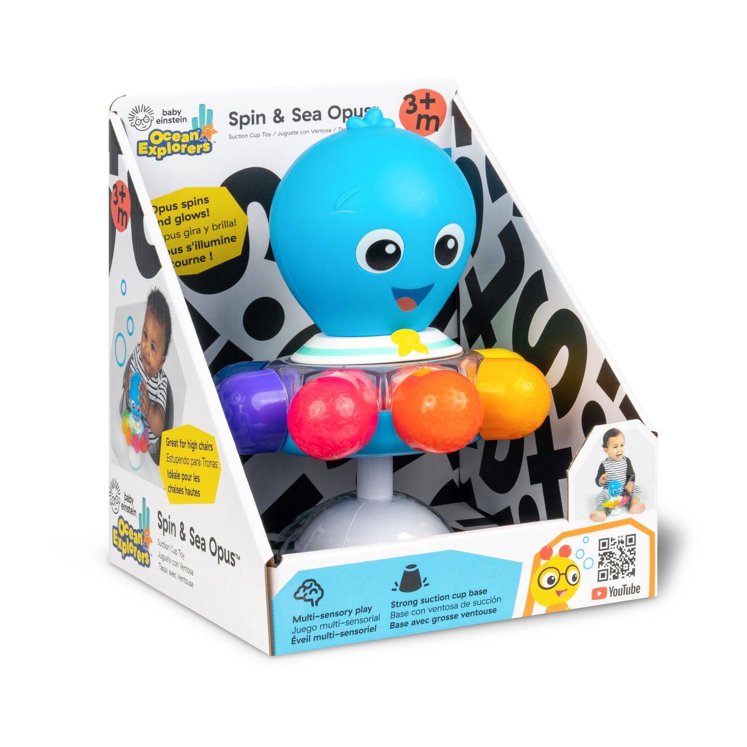 IDT015855 BE OPUS’S SPIN &amp; SEA SUCTION CUP TOY