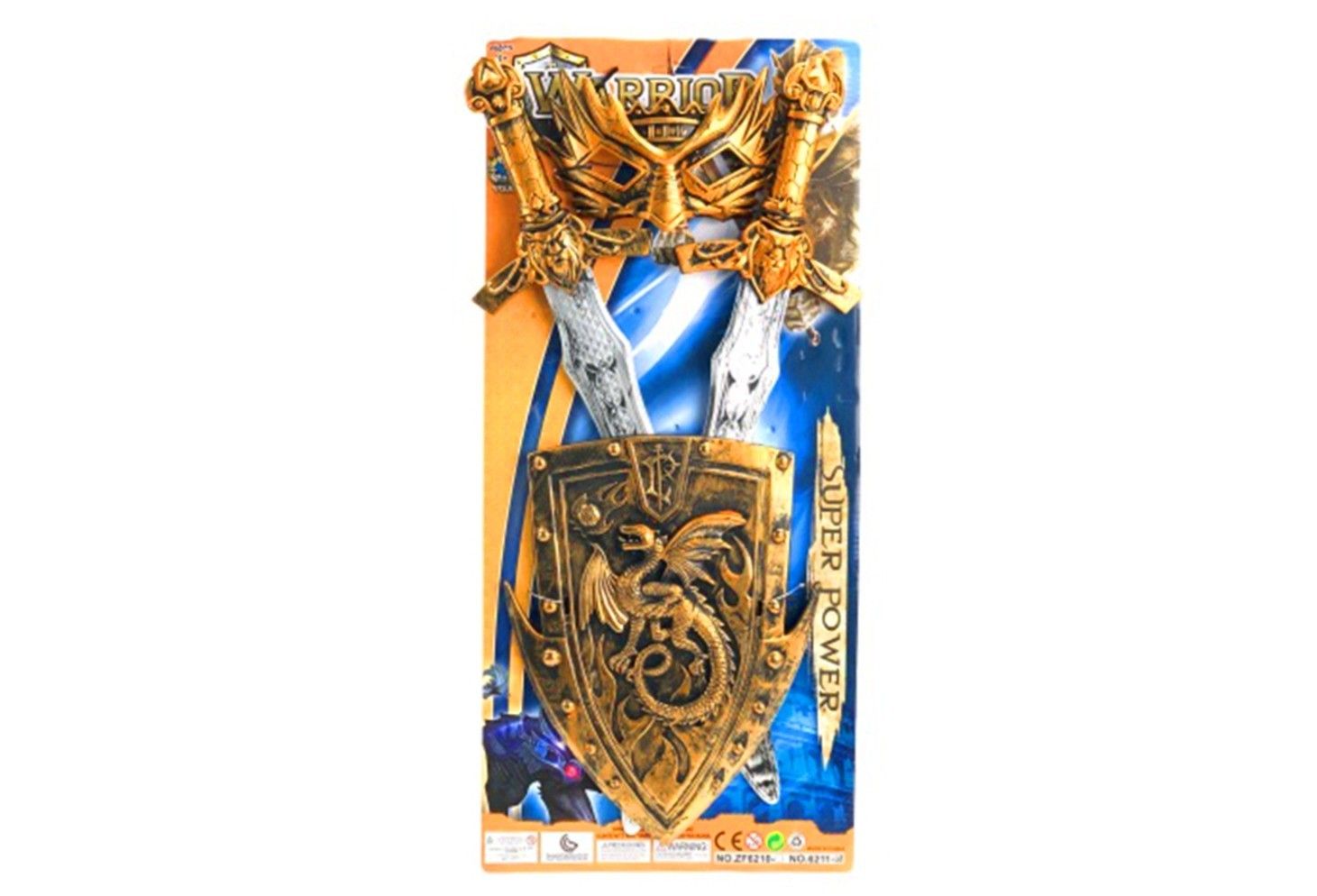 IDT016905 WARRIOR WEAPON W/MASK ON CARD