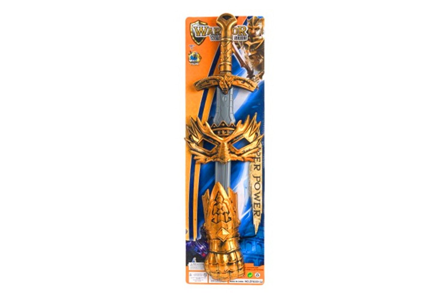 IDT016906 WARRIOR WEAPON 3 PCE W/GAUNTLET ON CARD