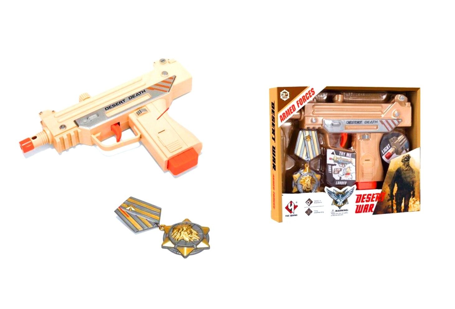 IDT016946 DESERT SWAT PLAYSET W/LIGHT &amp; SOUND IN W/B 2 PCE