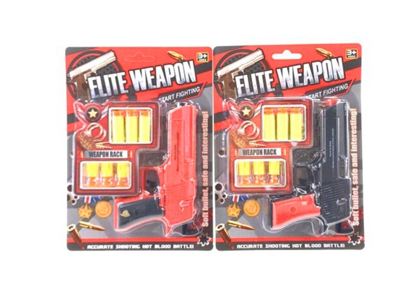 IDT016892 SOFT BULLET GUN IN B/C 2 ASTD