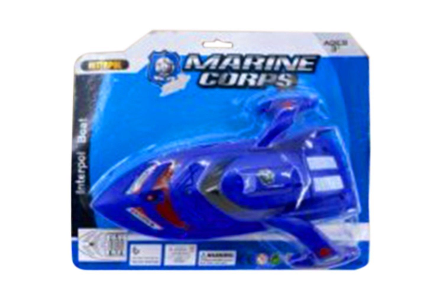 IDT017842 B/O MARINE BOAT BLUE &amp; WHITE IN B/C