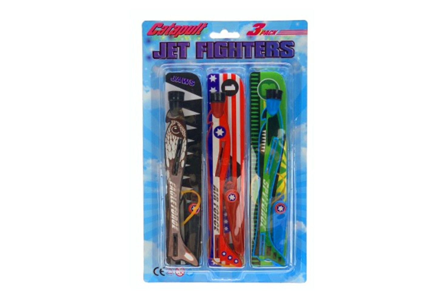 IDT017377 3 PCE JET FLYING PLANE SET IN B/C